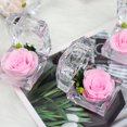 thumbnail image 3 of Artificial Flowers Plants for Sping Summer Outdoors Indoors Decoration, Artificial Fake Flowers Eternal Flower Finished Rose Tanabata Valentine's Day Acrylic Rose Ring Box, 3 of 5
