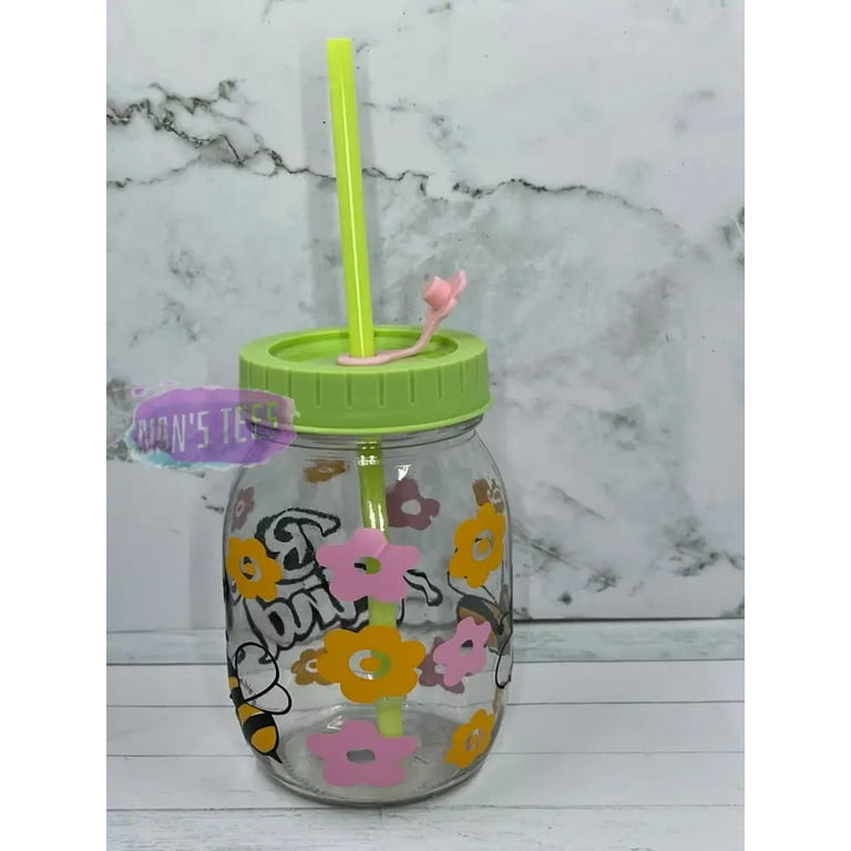 Bee Glass Straw