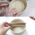 thumbnail image 4 of 6 Set FIKA One Kitchen Ceramic Round Food Container Set with Glass Lid, Porcelain Prep, Mixing & Serving Bowls, Microwave, Oven & Dishwasher Safe Storage, Home Deco Canister (700ml / 0.75qt / 24oz), 4 of 13