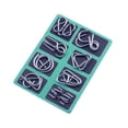 thumbnail image 2 of ELFINDEA Eight-Piece Puzzle Ring Set, Brain-Teasing Logic Toy, Durable Learning Toys for 5 to 7 Year Olds to Boost Critical Thinking and Patience(B), 2 of 6
