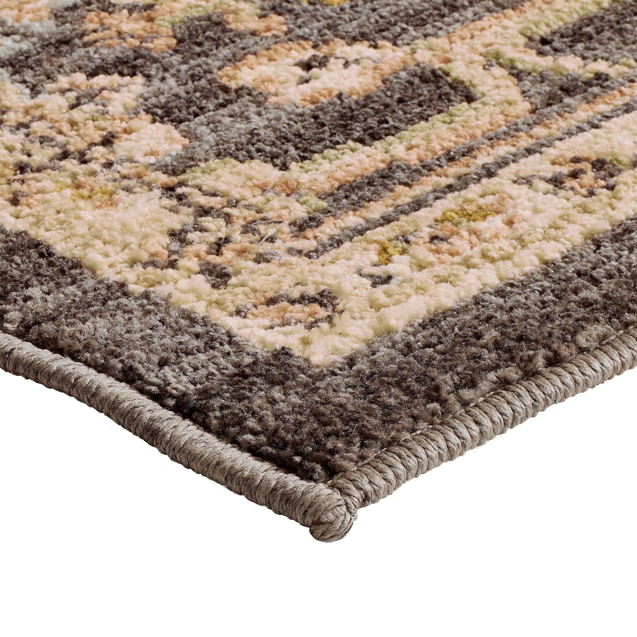 Better Homes and Garden Modern Oushak Low Pile Stain and Fade Resistant Indoor Area Rug, Gray, 9' x 12'