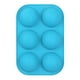 thumbnail image 1 of de silicona semiesférico de 6 cavidades, para hornear para bombas caliente, pasteles, gelatina, mousse de , fácil Azul Baoblaze molde de chocolate, 1 of 7