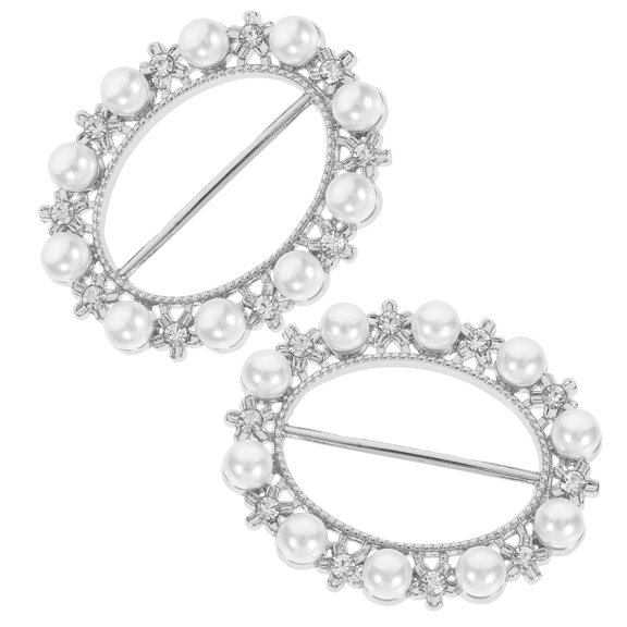 WHAMVOX 2pcs Fashionable Scarf Ring Clips for Women Scarf Buckle T-Shirt Clips Scarf Rings Shirt Corners Clips Shawls Rings Scarves Clips