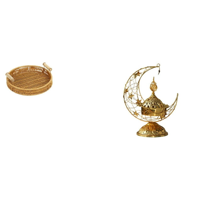 Elegante Cesta De Frutas De Escritorio Y Quemador De Incienso, Combinación De Cuenco Decorativo Antiguo Para Servir Aperitivos Con Soporte Para Velas Para La Decoración Del Hogar De La Sala