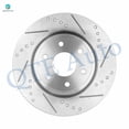 thumbnail image 3 of Set of 4 Front 296mm-Rear 286mm Drilled Slotted Brake Disc Rotors For 2005-2022 Nissan Frontier, 3 of 9