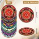 thumbnail image 2 of 9 posavasos para bebidas con diseño de mandala, estilo bohemio, de madera, para taza de café, 2 of 9