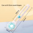 thumbnail image 2 of Yazoeia Circular Paper Cutter, Rotary Circle Cutter Cut Paper Trimmer Scrapbooking Tool for Art and DIY Crafts, Cards Making CJC912-143037, 2 of 5