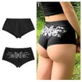thumbnail image 2 of Fashion Booty Shorts for Women Rhinestones Butterfly Boyshorts Sport Dance Hot Pant for Nightclub Party or Active Wear, 2 of 9