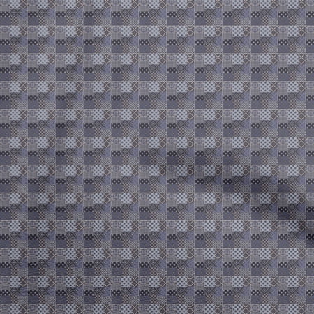 oneOone Cotton Jersey Grayish Purple Fabric Floral Quilting Supplies Print Sewing Fabric By The Yard 58 Inch Wide