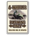 thumbnail image 1 of SignMission Z-4-Wheeler 8 x 12 in. 4-Wheeler Parking Only Sign, 1 of 4