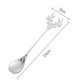 thumbnail image 5 of Elk Mixing Spoons Stainless Steel Spoon Creative Christmas Spoon Gift Coffee Cake Spoon (silver) Banmo, 5 of 5