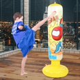 thumbnail image 4 of Punching Training Bag, Leakproof Children Punching Bag Relieve Stress Interactative Tightly Connected Enhance Relationship  For Outdoor Use Yellow, 4 of 8