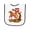 White and Navy, variant on Inktastic 2026 Year of the Horse Happy New Year's Baby Terry Cloth Bib