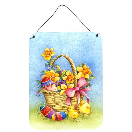 - Easter Basket with Flowers Wall or Door Hanging Prints APH4709DS1216