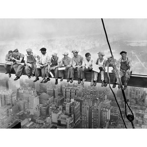 Lunch Atop A Skyscraper New York 1932 Iconic Photo Extra Large XL Wall Art Poster Print