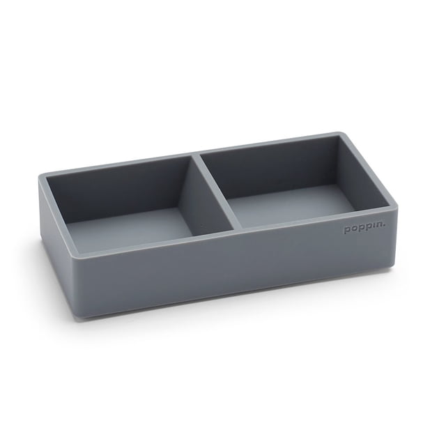 Bandejas de escritorio modulares Poppin This & That, gris oscuro