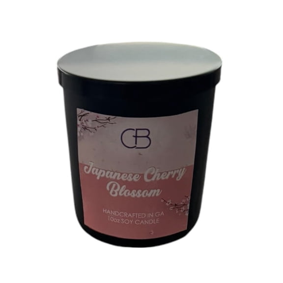 Cocobella Japanese Cherry Blossom Scented Candle with 1 Burn Time