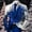 H-Blue, variant on Men's 3D Sequin Suit Mens Tan Suit Printed Pocket Lapel Button Suit Set for Men Up Suit Style Men S Suits Set one
