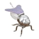 thumbnail image 2 of Tarro de miel de abeja, condimento con cuchara, tarro de miel de abeja para la cena y la cocina violeta plata, 2 of 9