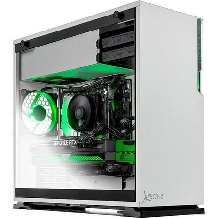 Skytech Shiva Gaming PC Desktop - AMD Ryzen 5 5600X 3.7GHz, RTX 3080 10GB GDDR6X, 16GB DDR4 3200, 1TB NVMe SSD, 750W Gold PSU, AC WiFi, Windows 10