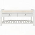 thumbnail image 3 of Spacious Pine Wood Bench for Family - Sliding Drawers & Cushion, 5 Shades, 3 of 19