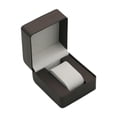 thumbnail image 1 of Organizador de caja de almacenamiento de reloj individual con forro suave, soporte de almacenamiento de exhibición de reloj portátil, Estuche de Viaje Café, 1 of 8
