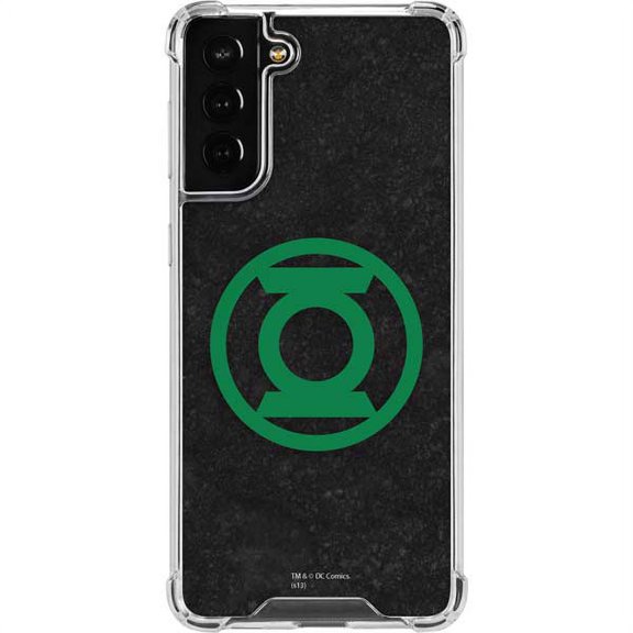 Skinit DC Comics Green Lantern Logo Black Galaxy S22 Plus Clear Case
