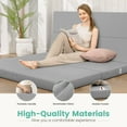 thumbnail image 6 of Coolhut Folding Mattress, 4 Inch Twin Memory Foam Mattress Topper, CertiPUR-US & Oeko-Tex Certified,Gray, 6 of 9