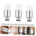 thumbnail image 3 of UPGRATOR 6pcs Bright Bike Torch Lights Metal Silver For Night Cycling, 3 of 7