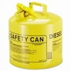 Eagle Type I Safety Can, 5 Gallon, Yellow, 1 Each (EGLUI50SY)