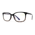 thumbnail image 5 of Classic Rectangle Horn Tortoise Blue Light Filtering Reading Glasses [2 pair] +3.0, 5 of 5