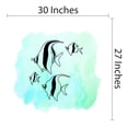 thumbnail image 4 of AQUATIC ANIMALS - Vinyl Home Living Room Sea Animals Wall Decoration Angel Fish Design Easy To Apply Kids Bedroom Wall Decal Sticker 30" x 27", 4 of 5
