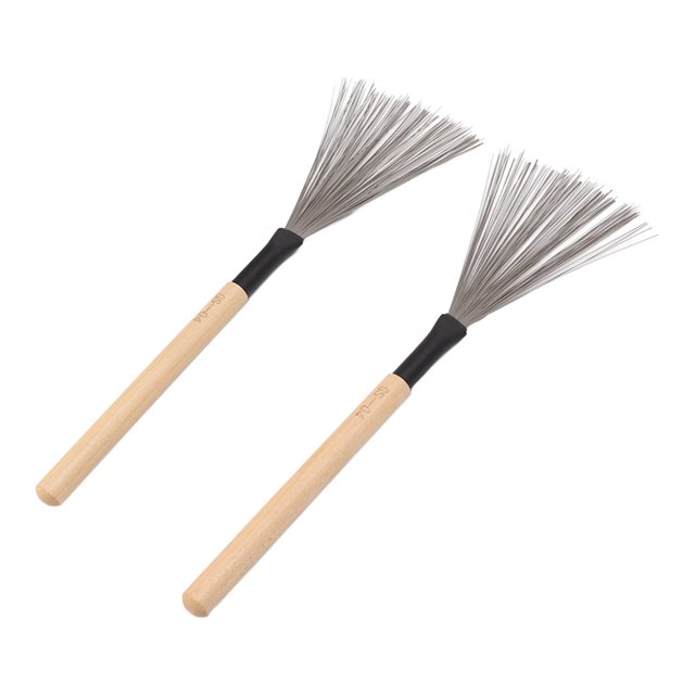 Cepillo de Tambor Con Alambre de Acero, De Madera de Arce, Juego de Accesorios para Instrumentos de Herramientas de Percusión