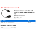 thumbnail image 2 of Reference Sensor - Compatible with 2014 - 2019 Jeep Grand Cherokee 3.0L V6 2015 2016 2017 2018, 2 of 2