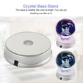 thumbnail image 3 of LYUMO LED Display Stand Base for Crystal Glass Art Statue Rotating Color Changing Light Display Stand 3 x AA Batteries, 3 of 8
