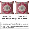 thumbnail image 2 of Boho Throw Pillow Covers 16x16 inch Set of 2 Monaco Rug Persian Carpet Double Sided Pattern Cotton Soft Pillow Case Cushion Cover Pillowcase for Couch Sofa Bed Decorative (Red), 2 of 6