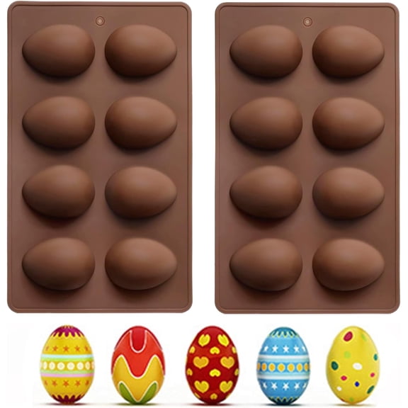Save on Egg Shape Soap Mold Non Stick Silicone Half Egg Mold for Soap Making, Truffles Chocolate, Candy, Jelly, Desserts, Ice Tray Backing Set Cake Mould