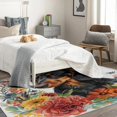 thumbnail image 3 of Dog Floral Area Rug 2x3, Flowers Puppy Rugs for Entryway Bedroom Living Room, Dog Lover Indoor Door Mat, Machine Washable Rug, Non Slip Soft Low Pile Home Decor Carpet 17&-112, 3 of 7