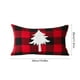 thumbnail image 3 of Ganfancp Navidad Rojo y Negro Plaid Bordado Cojín Cojín Funda Cojín Estilo Navidad Dormitorio Salón Almohada Sin Núcleo Ofertas Del Día Sólo En Línea Funda de Cojín X 1, 3 of 6