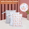thumbnail image 3 of 3Pcs Wet Dry Bag with Wrist Strap Reusable Waterproof Wet Bag for Baby Cloth Diaper Swimming Travel and Laundry (Grey), 3 of 10