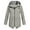 Gray, variant on XUNKUSGA Jackets for Women Casual Solid Color Long Sleeve Rain Jacket Women Long Outdoor Waterproof Zipper Raincoat with Pockets and Drawstring