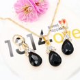 thumbnail image 4 of Xinyolin Vintage Teardrop Rhinestone Women Jewelry Set Necklace, Hook Earrings Pendants, 4 of 8