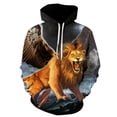 thumbnail image 2 of Sudaderas Con Capucha Para Hombre Hip Hop Sudadera Divertida 3D Roar Lion Moda De Marca animal Cosas Extrañas Chándal Unisex Pullove, 2 of 4