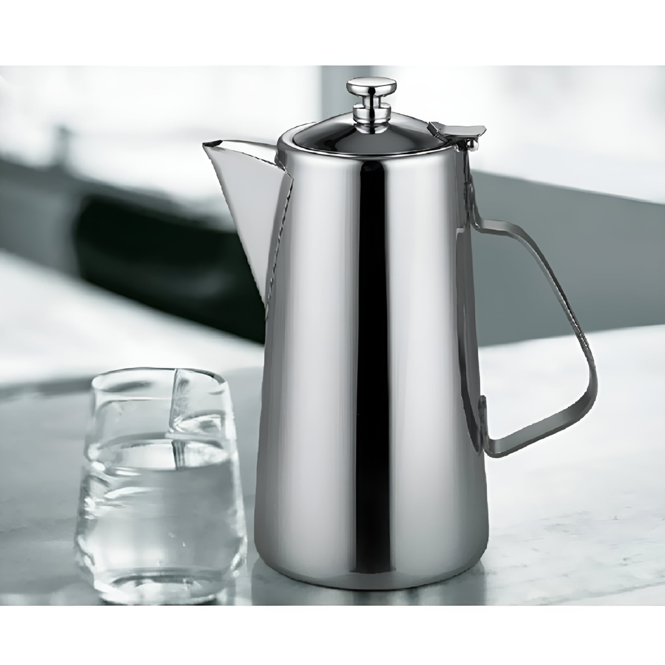 ACDANC 68 Ounces Stainless Steel Pitcher with Lid,Hot/Cold Water Carafe with Handle - Beverage for Homemade Juice&Iced Tea