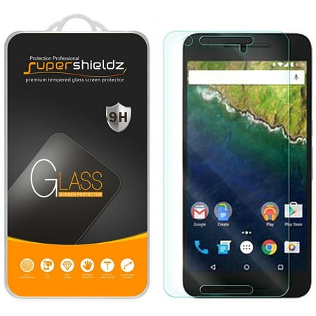 [1-Pack] Supershieldz for Huawei (Google) Nexus 6P Tempered Glass Screen Protector, Anti-Scratch, Anti-Fingerprint, Bubble