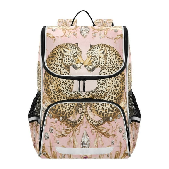 YAZAOO School Backpack Travel Bag Bookbags Bookbags The Leopard's Dance Pattern