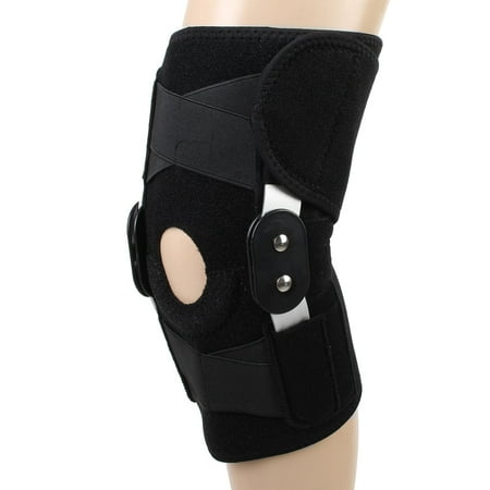 Metal Neoprene Polyester Knee Brace Support Adjustable & Breathable Stabilizer Compression Support Sleeve for Workouts, Arthritis, Meniscus Tear Tendonitis