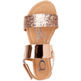 thumbnail image 5 of bebe Girls’ Sandal – Two Strapped Patent Leatherette Glitter Sandals (Toddler/Little Kid), 5 of 7