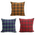 thumbnail image 2 of Fennco Styles Rustic Tartan Plaid Cotton Decorative Throw Pillow 18" W x 18" L - Terracotta Plaid Cushion for Christmas, Couch, Home, Farmhouse and Office Décor, 2 of 7