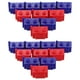 thumbnail image 4 of 40 piezas de repuesto para juegos de hotel, miniaturas de plástico, casas de hotel, piezas de juego de mesa, accesorios complementarios para niños y adultos, azul y rojo., 4 of 6